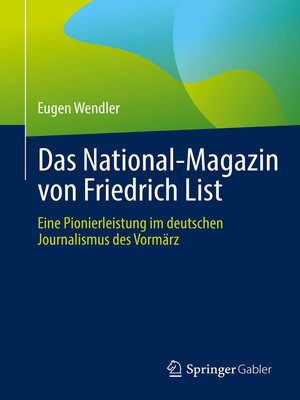 cover image of Das National-Magazin von Friedrich List